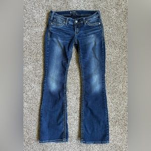 Silver Jeans Women's Boot Cut Jeans - Dark Blue